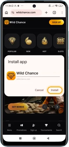 WildChance Android — passo 3
